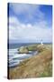 Yaquina Head Lighthouse, Oregon Coast-Justin Bailie-Stretched Canvas