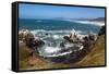 Yaquina Head Nature Reserve near Newport on the Pacific Northwest coast, Oregon, United States of A-Martin Child-Framed Stretched Canvas