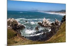 Yaquina Head Nature Reserve near Newport on the Pacific Northwest coast, Oregon, United States of A-Martin Child-Mounted Photographic Print