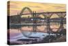 Yaquina Reflections-Palmer Artworks-Stretched Canvas