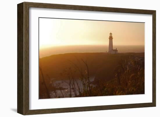 Yaquina Sunset-Brian Kidd-Framed Photographic Print