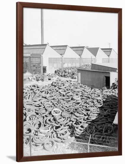 Yard Full of Scrap Auto Tires-Philip Gendreau-Framed Photographic Print