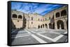 Yard in the Palace of the Grand Master-Michael Runkel-Framed Stretched Canvas