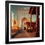 Yard of an Ancient Mosque in the City of Itchan Kala, Khiva, Uzbekistan-Dudarev Mikhail-Framed Photographic Print