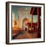 Yard of an Ancient Mosque in the City of Itchan Kala, Khiva, Uzbekistan-Dudarev Mikhail-Framed Photographic Print