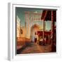 Yard of an Ancient Mosque in the City of Itchan Kala, Khiva, Uzbekistan-Dudarev Mikhail-Framed Photographic Print