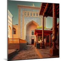 Yard of an Ancient Mosque in the City of Itchan Kala, Khiva, Uzbekistan-Dudarev Mikhail-Mounted Photographic Print