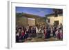 Yard with Horses at Former Plaza De Toros in Madrid-Manuel Castellano-Framed Giclee Print