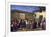 Yard with Horses at Former Plaza De Toros in Madrid-Manuel Castellano-Framed Giclee Print