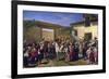 Yard with Horses at Former Plaza De Toros in Madrid-Manuel Castellano-Framed Giclee Print