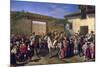 Yard with Horses at Former Plaza De Toros in Madrid-Manuel Castellano-Mounted Giclee Print