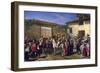 Yard with Horses at Former Plaza De Toros in Madrid-Manuel Castellano-Framed Giclee Print