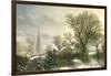 Yardley Church, near Birmingham, in the Snow-Charles Leaver-Framed Giclee Print