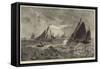 Yarmouth Fishing Smacks in the North Sea-null-Framed Stretched Canvas