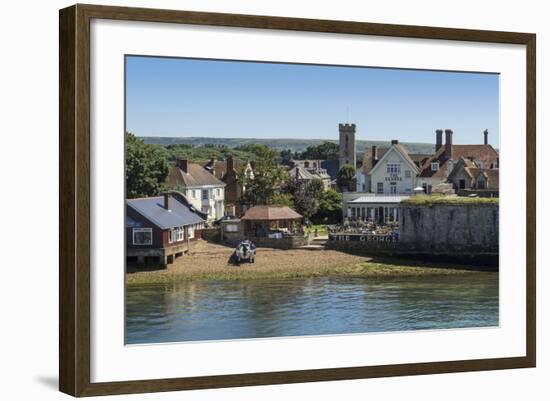Yarmouth from the Solent in Summer, Isle of Wight, England, United Kingdom, Europe-Roy Rainford-Framed Photographic Print