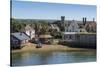 Yarmouth from the Solent in Summer, Isle of Wight, England, United Kingdom, Europe-Roy Rainford-Stretched Canvas