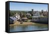 Yarmouth from the Solent in Summer, Isle of Wight, England, United Kingdom, Europe-Roy Rainford-Framed Stretched Canvas