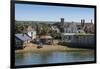 Yarmouth from the Solent in Summer, Isle of Wight, England, United Kingdom, Europe-Roy Rainford-Framed Photographic Print