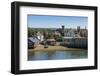 Yarmouth from the Solent in Summer, Isle of Wight, England, United Kingdom, Europe-Roy Rainford-Framed Photographic Print