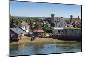 Yarmouth from the Solent in Summer, Isle of Wight, England, United Kingdom, Europe-Roy Rainford-Mounted Photographic Print