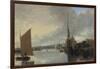 Yarmouth Harbour - Evening-John Crome-Framed Giclee Print