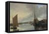 Yarmouth Harbour - Evening-John Crome-Framed Stretched Canvas