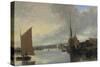 Yarmouth Harbour - Evening-John Crome-Stretched Canvas