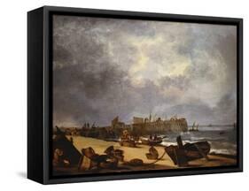 Yarmouth Jetty-John Crome-Framed Stretched Canvas