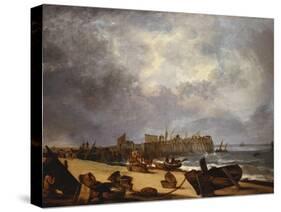 Yarmouth Jetty-John Crome-Stretched Canvas