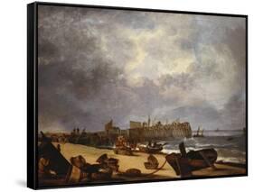 Yarmouth Jetty-John Crome-Framed Stretched Canvas