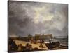 Yarmouth Jetty-John Crome-Stretched Canvas