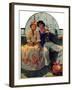 "Yarn Spinner", November 8,1930-Norman Rockwell-Framed Giclee Print