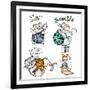 Yarns and Cats-Deborah Faenza-Framed Giclee Print