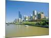 Yarra River and City Skyline, Melbourne, Victoria, Australia-Amanda Hall-Mounted Photographic Print