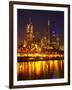 Yarra River, Flinders Street Station and CBD, Melbourne, Victoria, Australia-David Wall-Framed Photographic Print