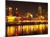 Yarra River, Flinders Street Station and CBD, Melbourne, Victoria, Australia-David Wall-Mounted Photographic Print