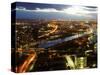 Yarra River from Rialto Towers, Melbourne, Victoria, Australia-David Wall-Stretched Canvas