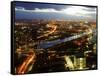 Yarra River from Rialto Towers, Melbourne, Victoria, Australia-David Wall-Framed Stretched Canvas