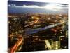 Yarra River from Rialto Towers, Melbourne, Victoria, Australia-David Wall-Stretched Canvas