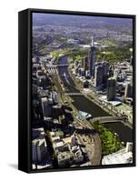 Yarra River, Melbourne, Victoria, Australia-David Wall-Framed Stretched Canvas