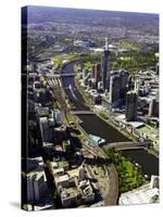 Yarra River, Melbourne, Victoria, Australia-David Wall-Stretched Canvas