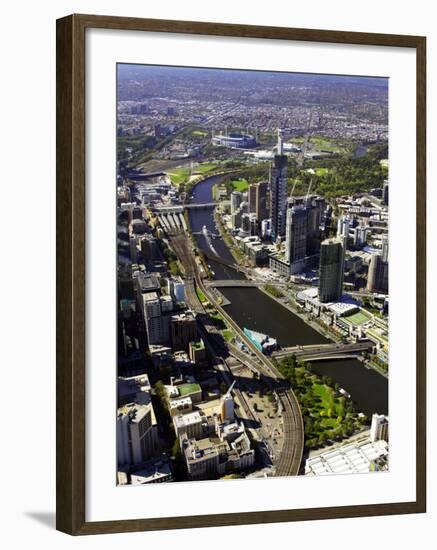 Yarra River, Melbourne, Victoria, Australia-David Wall-Framed Photographic Print