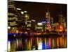 Yarra River, Queens Bridge and CBD, Melbourne, Victoria, Australia-David Wall-Mounted Photographic Print