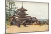 'Yasaka Pagoda, Kyoto, Japan', c1909-Robert Weir Allan-Mounted Giclee Print