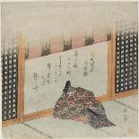 Komatsu Shigemori from the Tales of Heike, C. 1820-Yashima Gakutei-Giclee Print