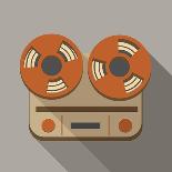 Retro Record Player Icons-YasnaTen-Art Print