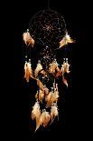 Beautiful Dream Catcher On Black Background-Yastremska-Art Print