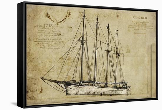 Yatch I-Sidney Paul & Co.-Framed Stretched Canvas