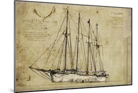 Yatch I-Sidney Paul & Co.-Mounted Giclee Print