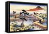 Yatsuhashi in Mikawa Province, C1835-Katsushika Hokusai-Framed Stretched Canvas